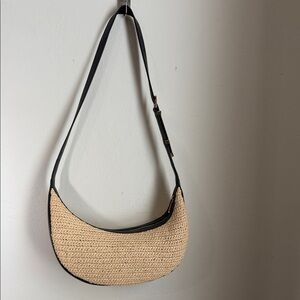 Michael Kors Black and Tan Shoulder Bag